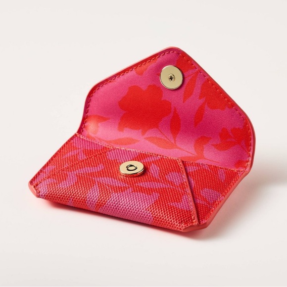 Classic Rose Envelope Card Case - kate spade new york x Target Pink/Red - Picture 3 of 4